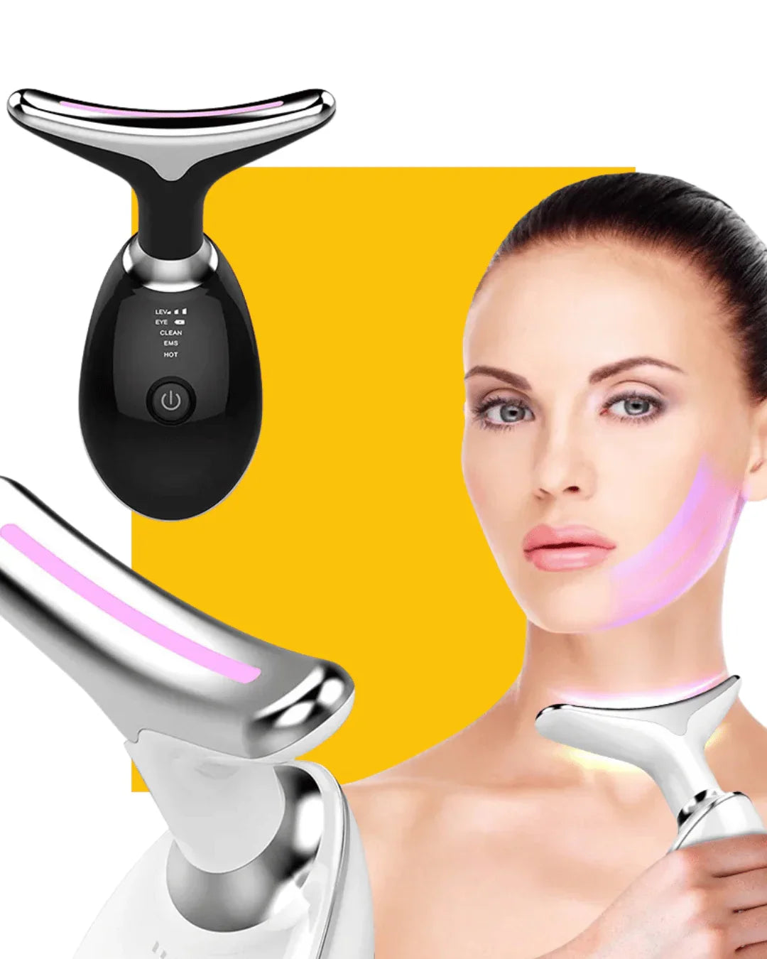 Masajeador Facial y Cuello Portátil LED